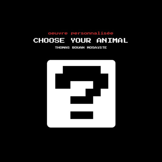Œuvre personnalisée : votre animal fétiche en mosaïque