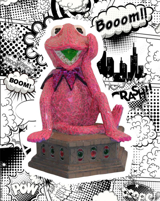 Pink frog attitude