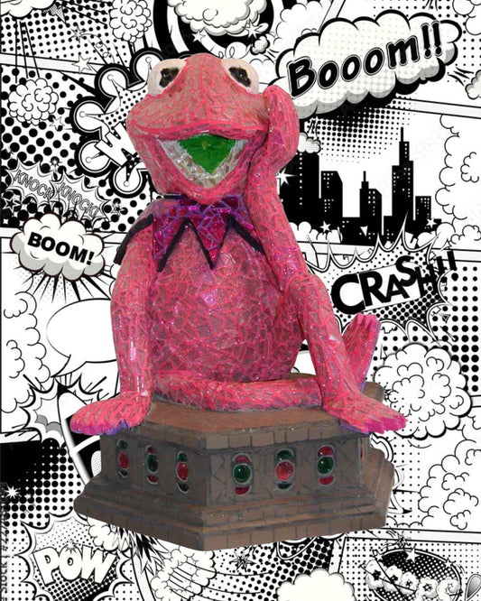 Pink frog attitude